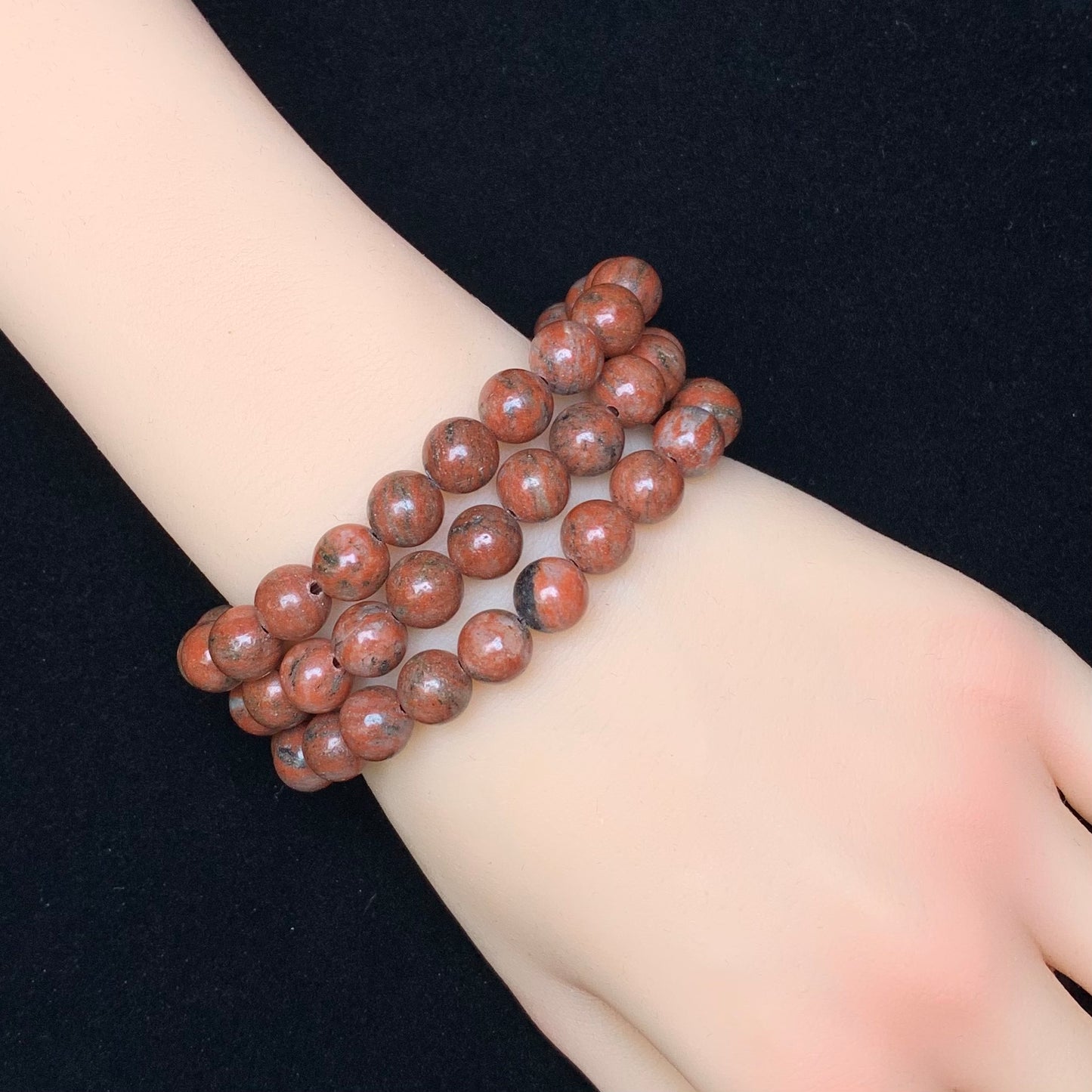 Sesame Jasper bracelet 8mm 1pc（SL164）