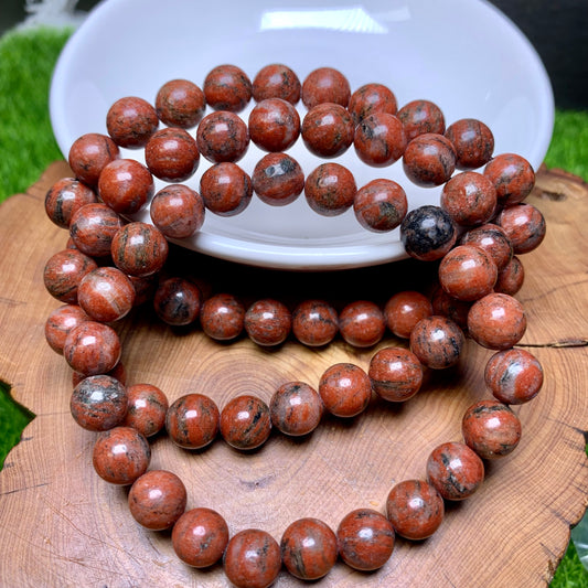 Sesame Jasper bracelet 8mm 1pc（SL164）