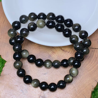 Golden obsidian Bracelet 8mm 1pc (SL224)