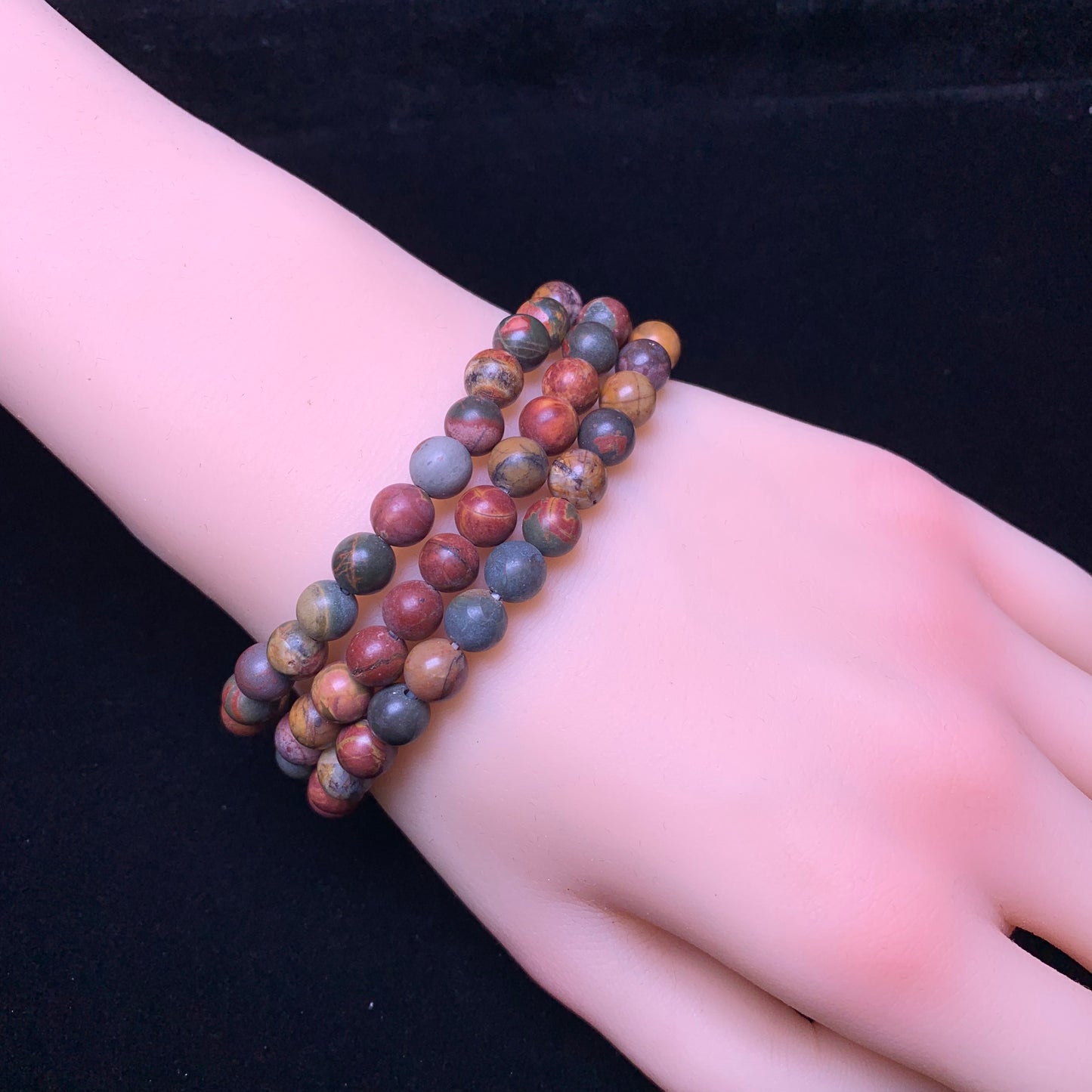 Cherry jasper bracelet 6mm 1pc(SL175)