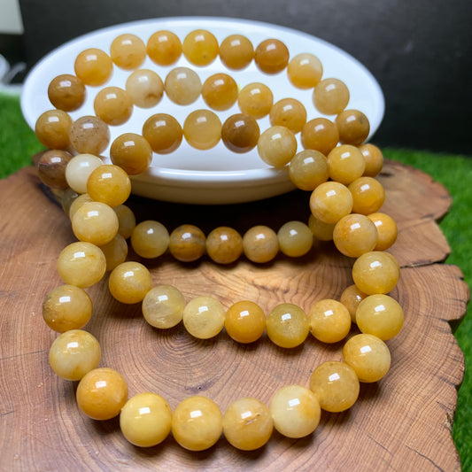 Golden Lace Jade bracelet 8mm 1pc(SL176)