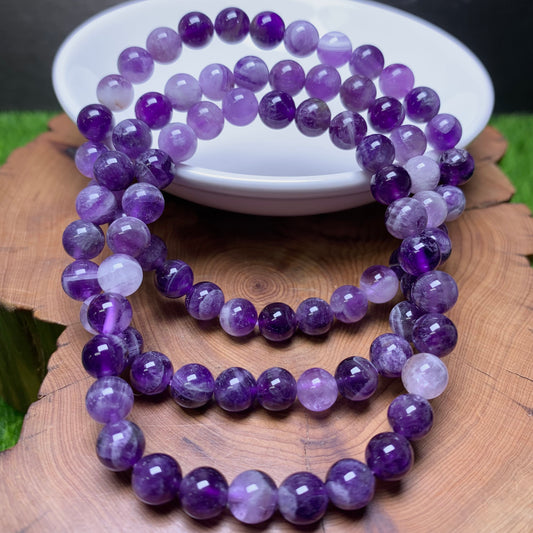 Dream Amethyst bracelet 6mm 1pc(SL179)