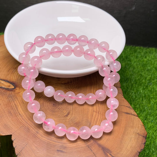Rose Quartz (enhanced) Bracelet 8mm 1pc (SL225)