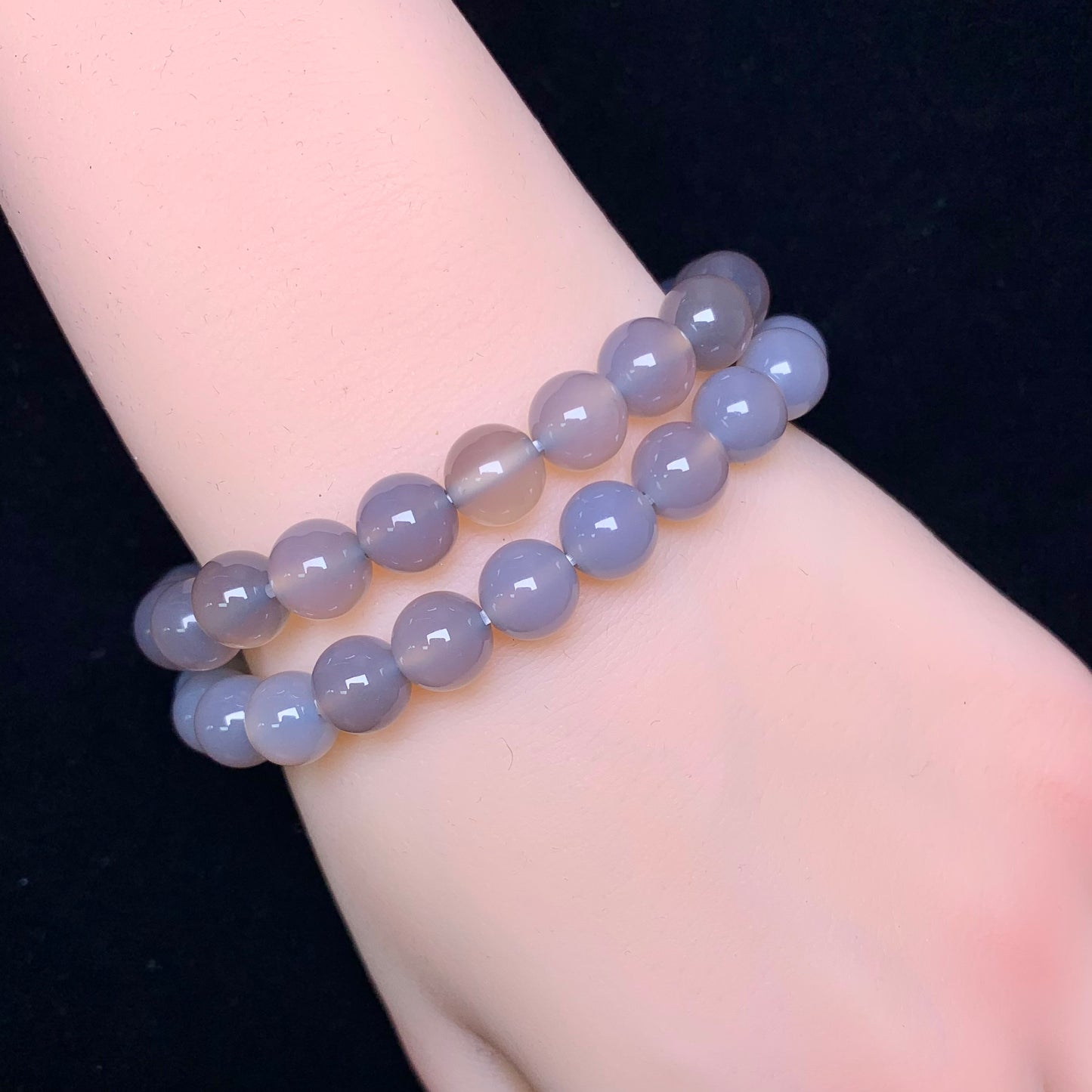 Smoky Agate Bracelet 8mm 1pc  (SL211)