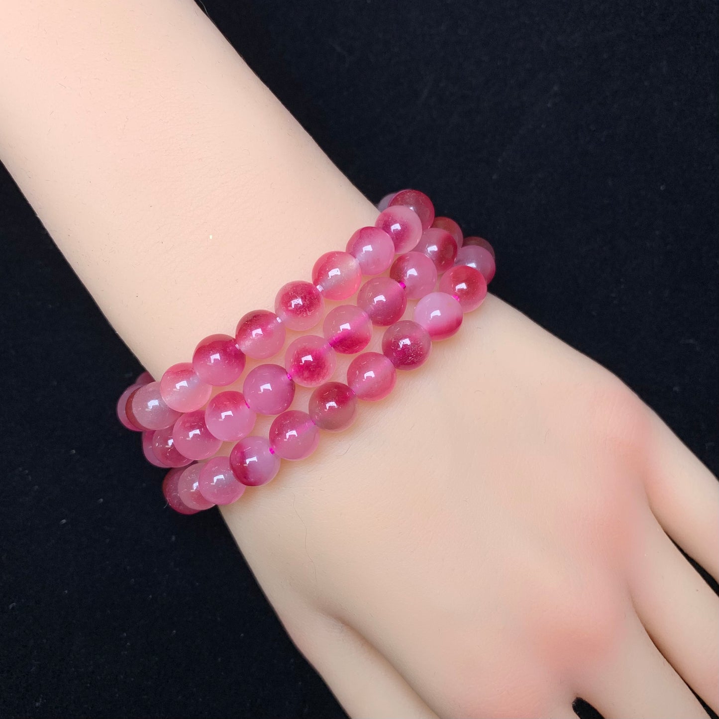 Plum Chalcedony(DYED) Bracelet 8mm 1pc (SL213)