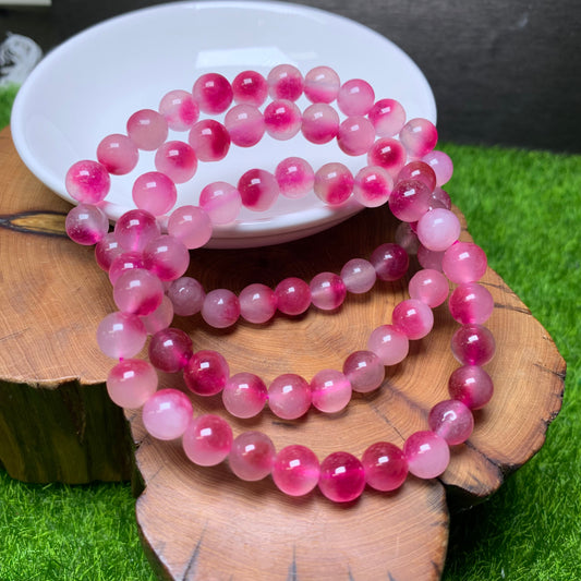 Plum Chalcedony(DYED) Bracelet 8mm 1pc (SL213)