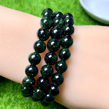Green Sandstone（man-made) Bracelet 8mm 1pc (SL199)