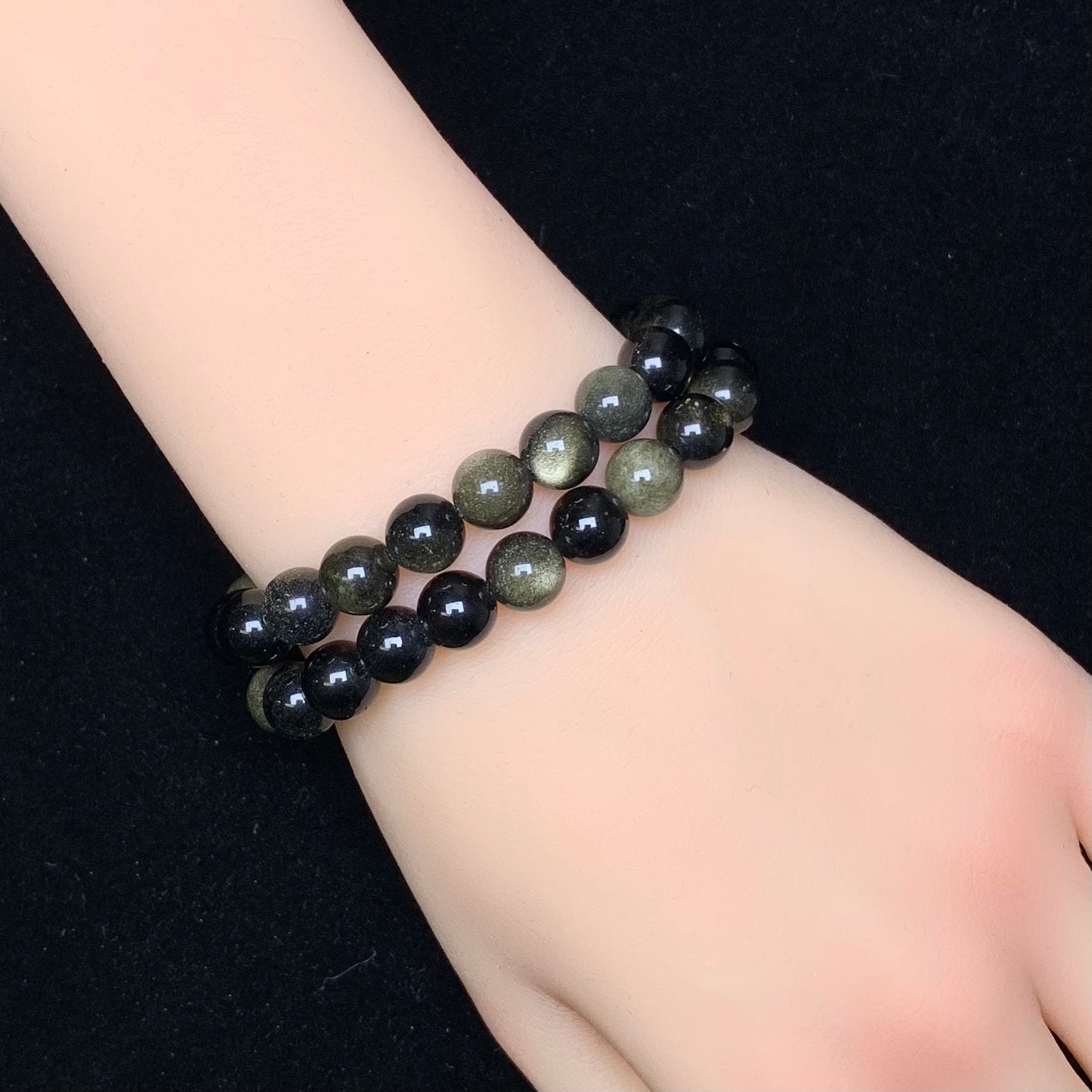 Golden obsidian Bracelet 8mm 1pc (SL224)