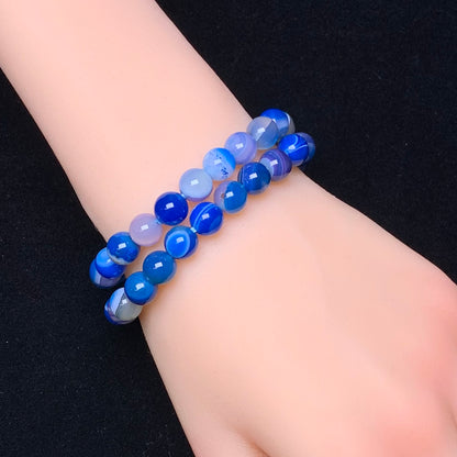 Azure Lace Agate（dyed）Bracelet 8mm 1pc (SL233)