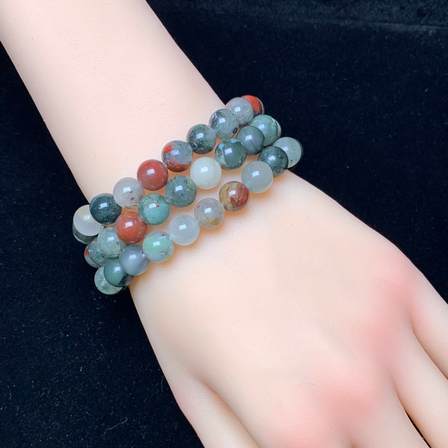 African Blood Stone Bracelet 8mm 1pc （SL247)