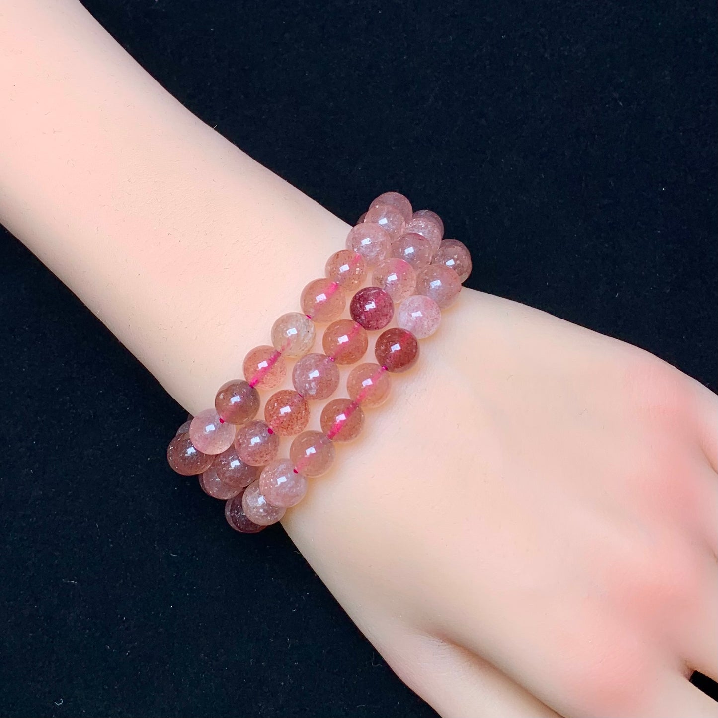 Strawberry Quartz Bracelet 8mm 1pc (SL236)