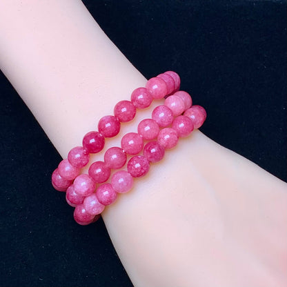 Rose Chaleedony （DYED）8mm 1pc (SL239)