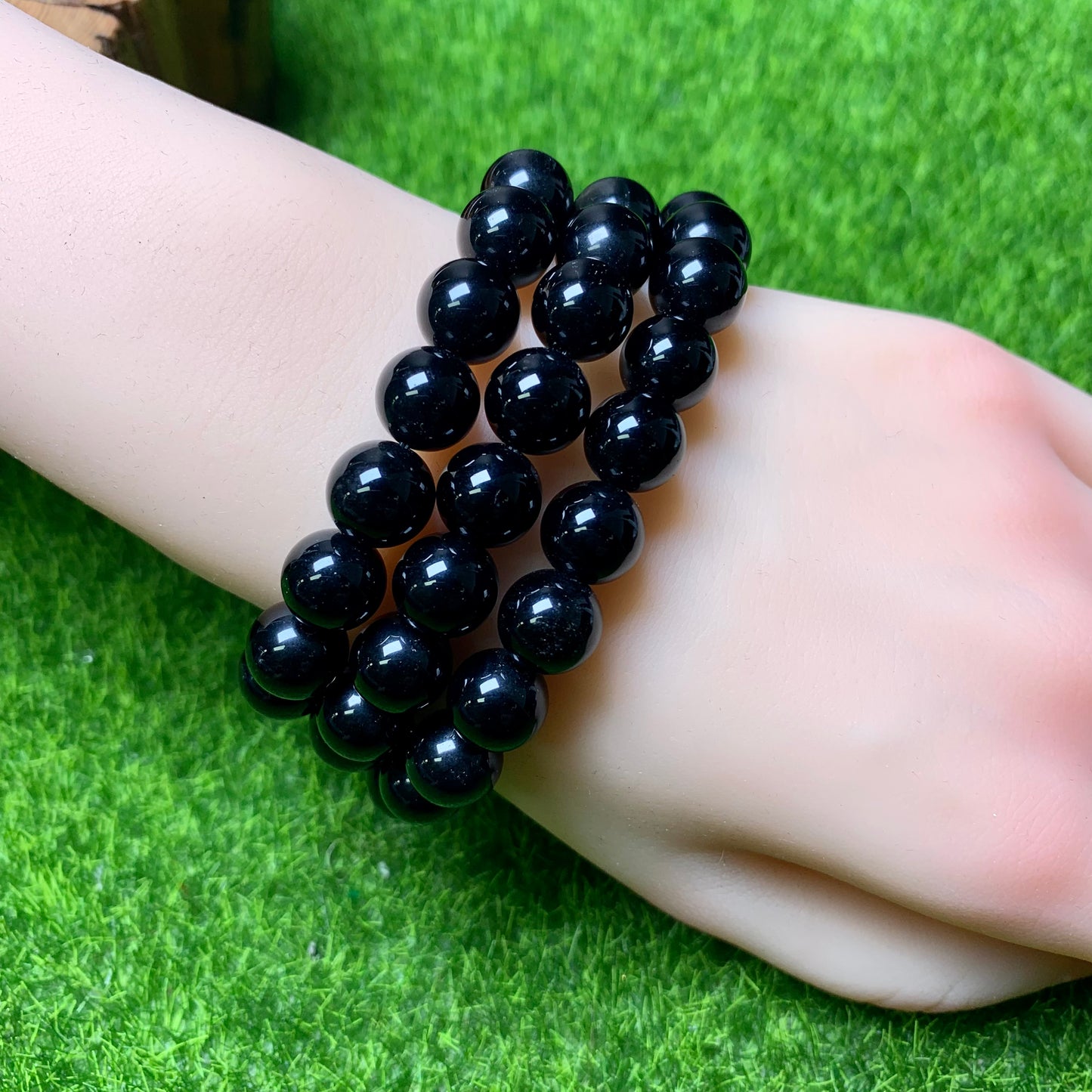 Black obsidian Bracelet 10mm 1pc (SL227)