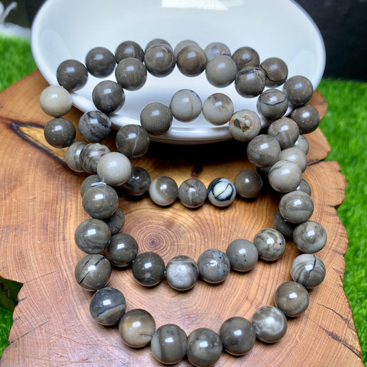 Volcanic agate (uv effect )8mm 1pc (SL240)