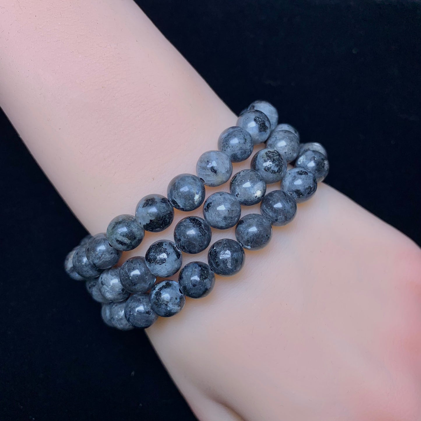 Larvakite bracelet 8mm 1pc(SL197)