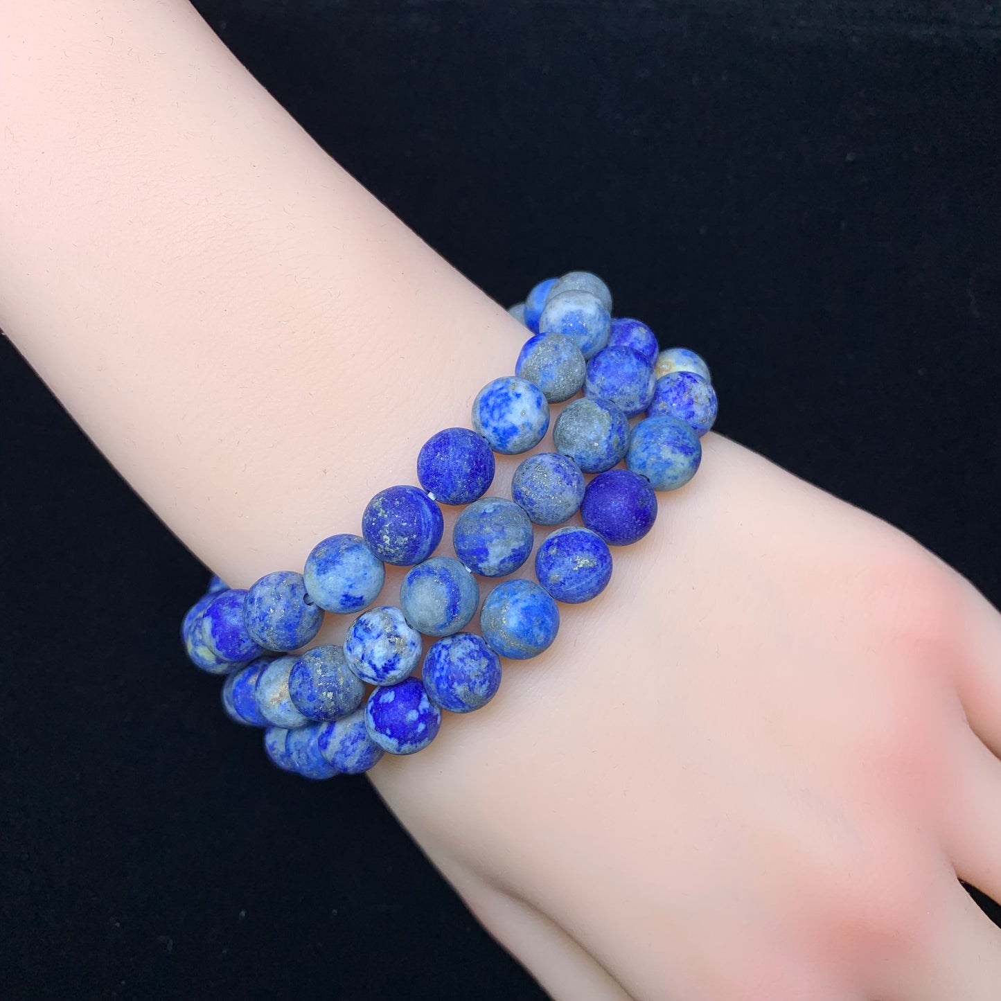 Matt Lapis bracelet 8mm 1pc(SL196)