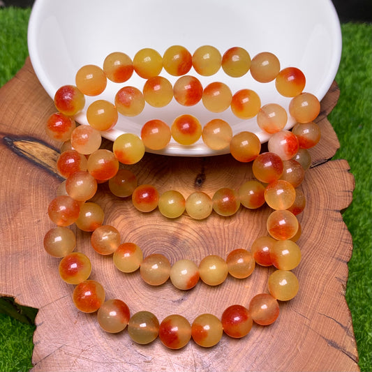 Cherry chalcedony(dyed) bracelet 8mm 1pc(SL265)