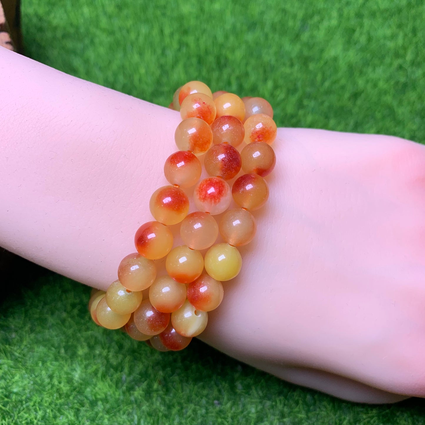 Cherry chalcedony(dyed) bracelet 8mm 1pc(SL265)
