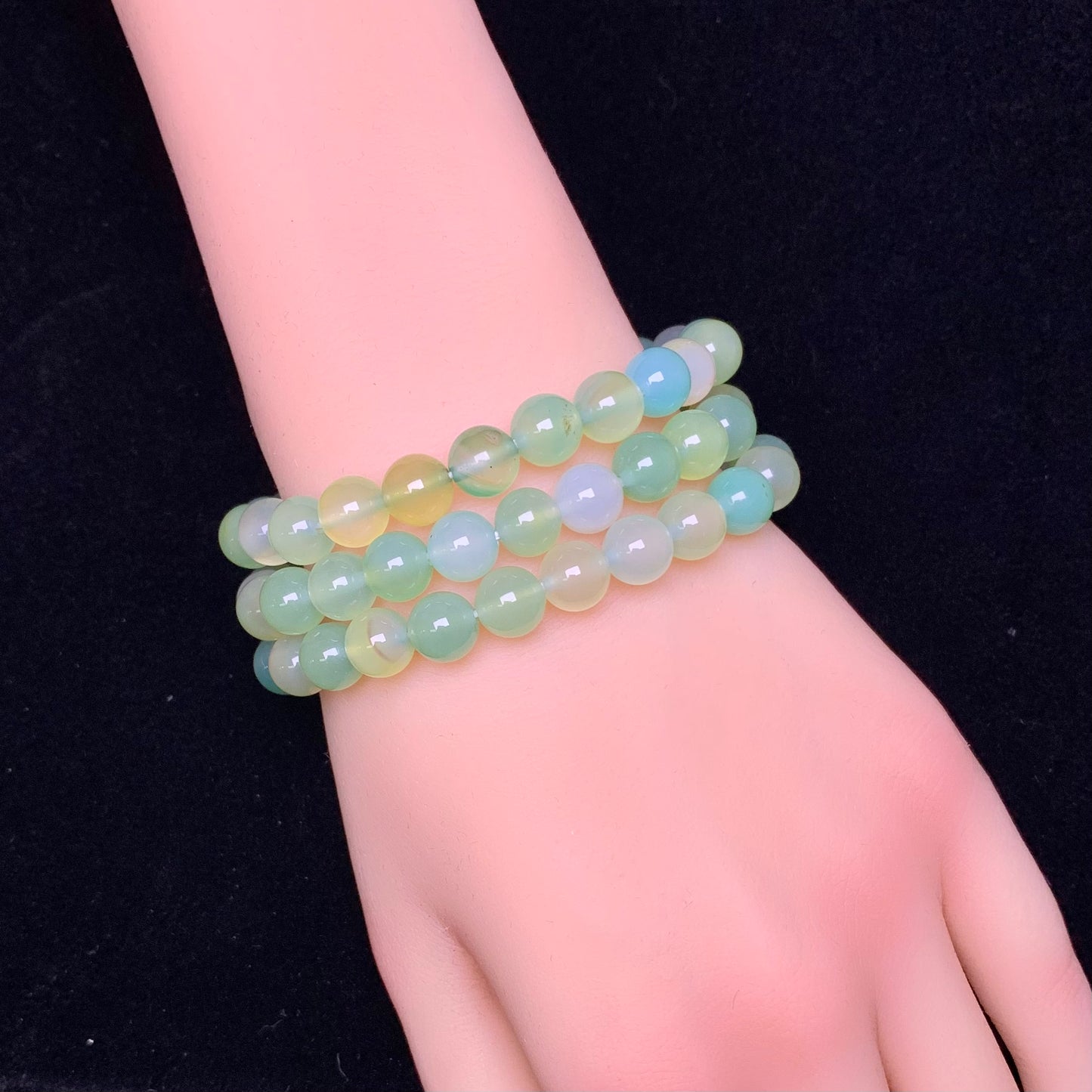 Apple agate(dyed) bracelet 8mm 1pc(SL257)