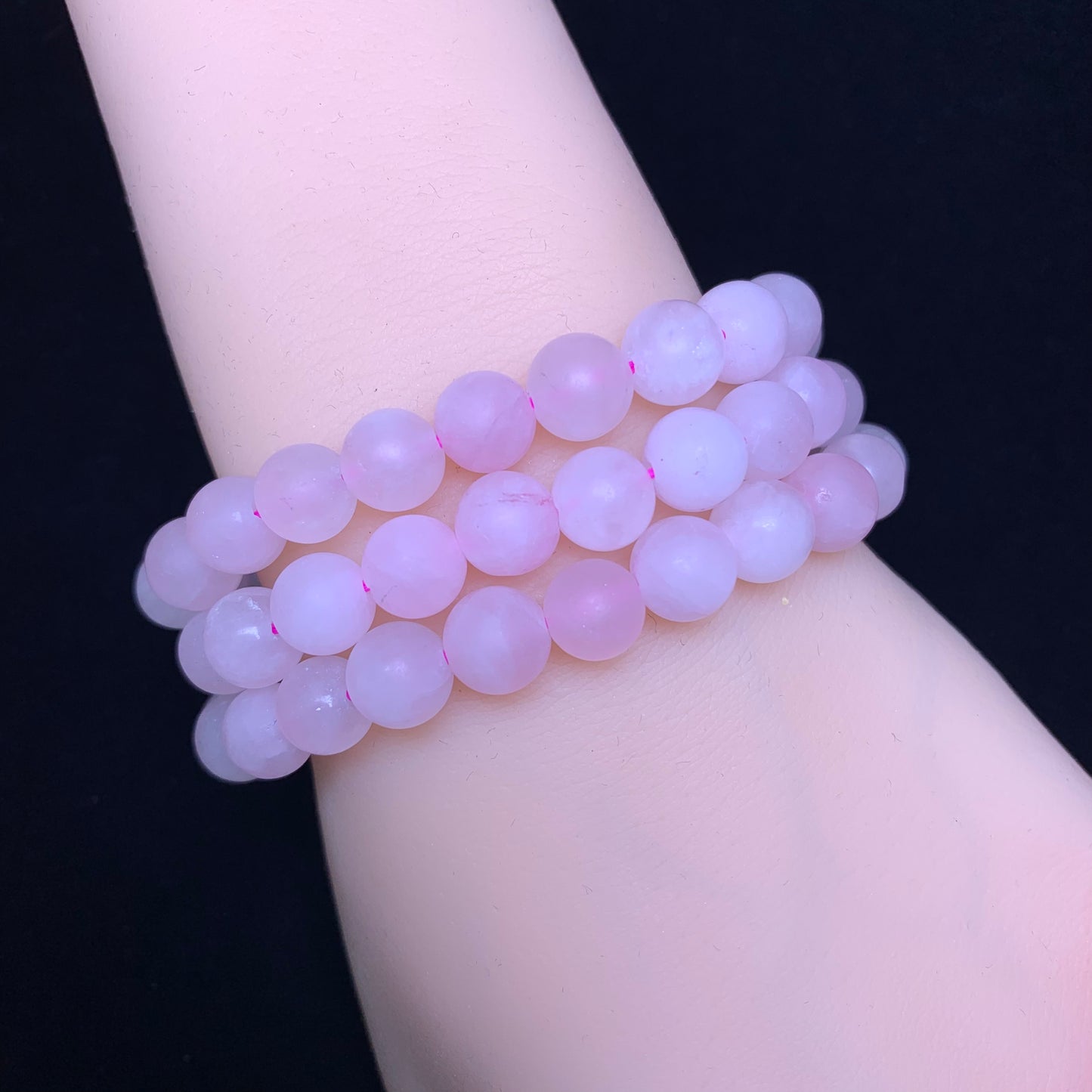 Matt rose quartz bracelet 8mm 1pc(SL255)