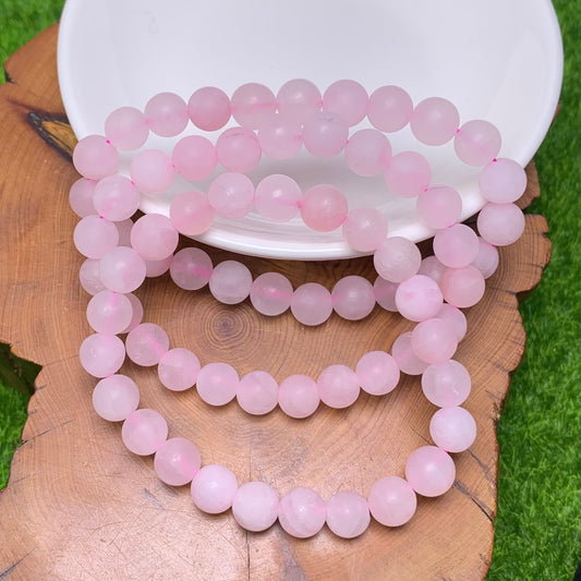 Matt rose quartz bracelet 8mm 1pc(SL255)