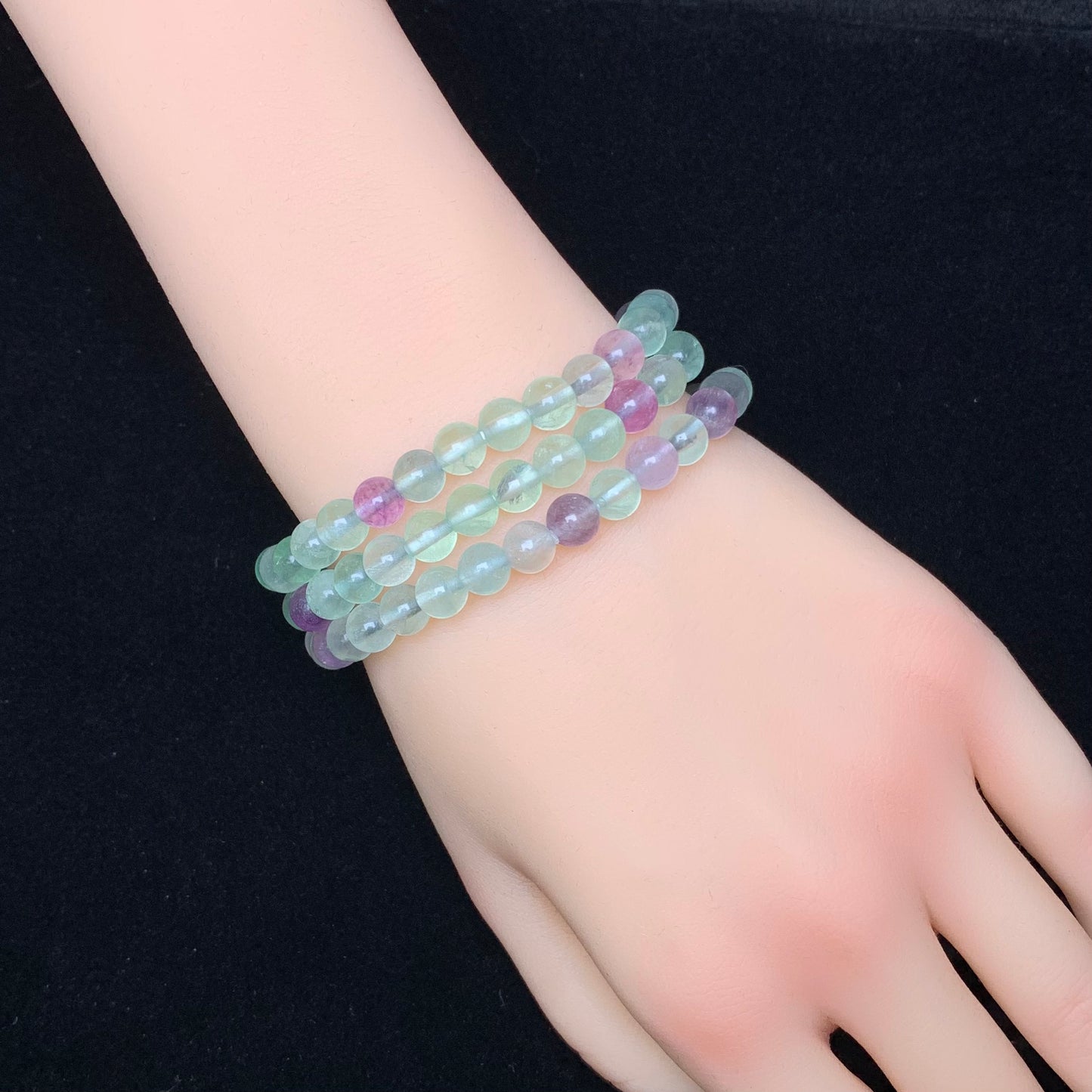 Fluorite bracelet 6mm 1pc(SL263)