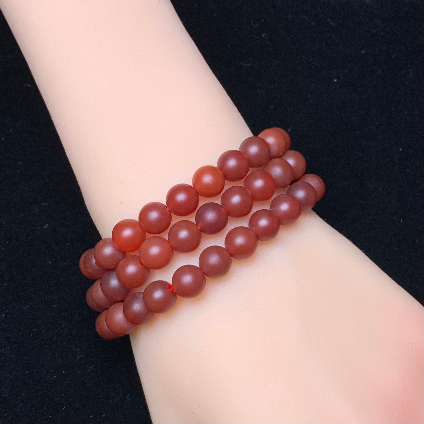 Matt carnelian bracelet 8mm 1pc(SL262)