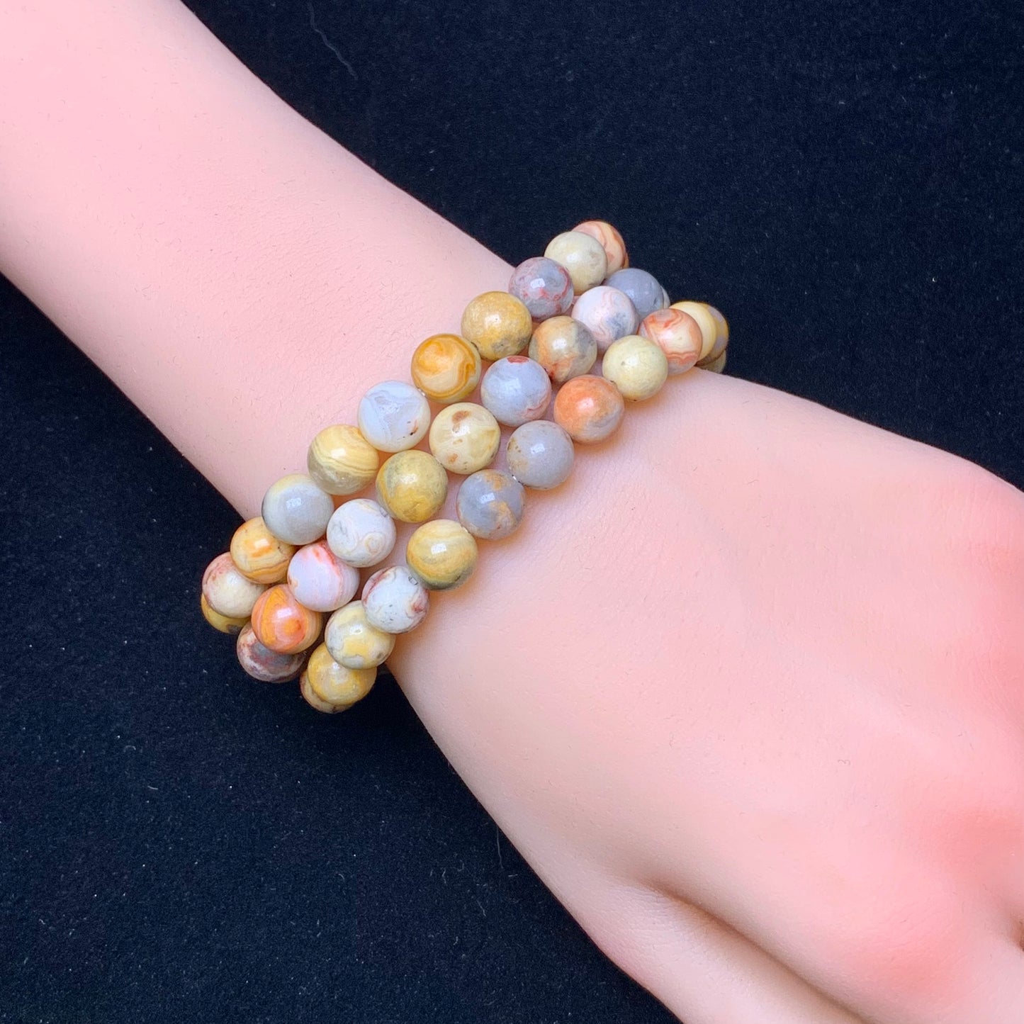 Crazy Lace Agate Bracelet 8mm 1pc (SL244)