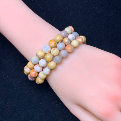 Crazy Lace Agate Bracelet 8mm 1pc (SL244)