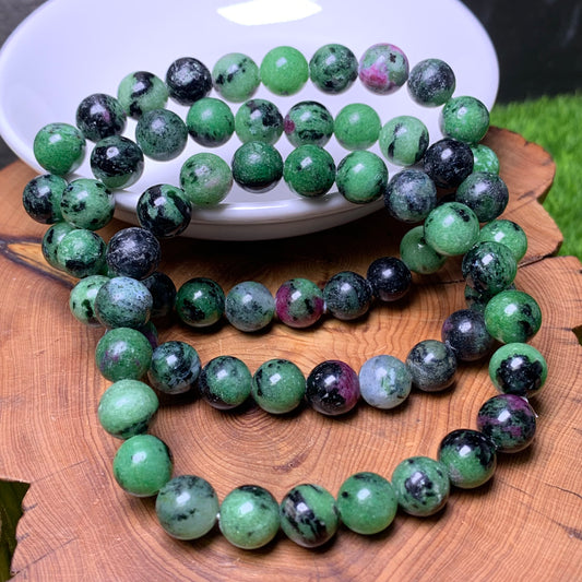 Ruby Zoisite Bracelet 8mm 1pc (SL253)