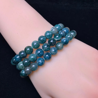 Green Apatite bracelet 7mm 1pc(SL271)
