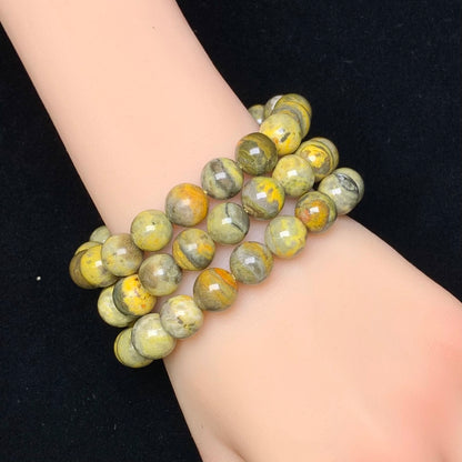Bumblebee Jasper Bracelet 10mm 1pc (SL290)