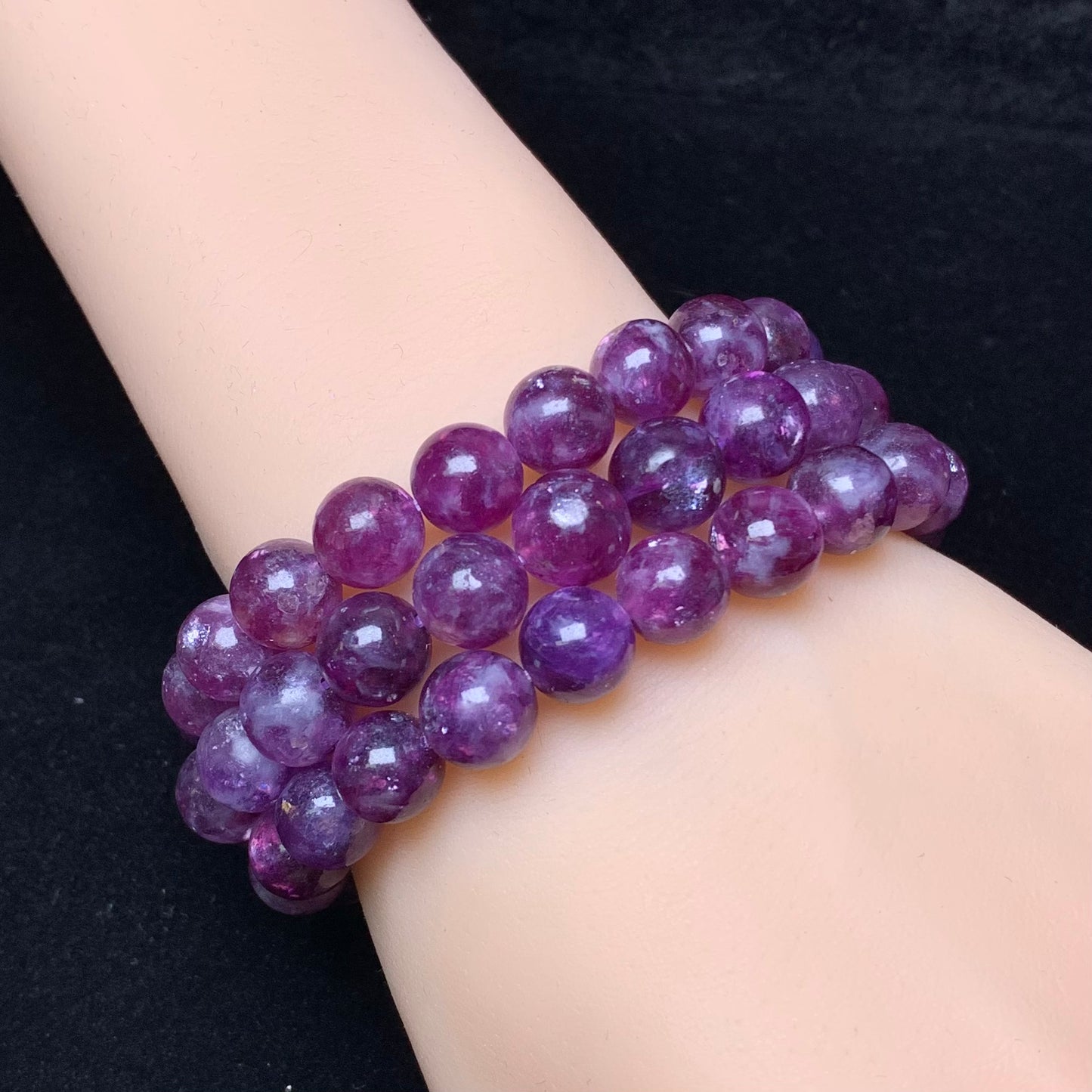 Purple Emerald Quartz Bracelet 9mm 1pc (SL279)