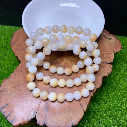 Bread Chalcedony (DYED） Bracelet 8mm 1pc (SL286)