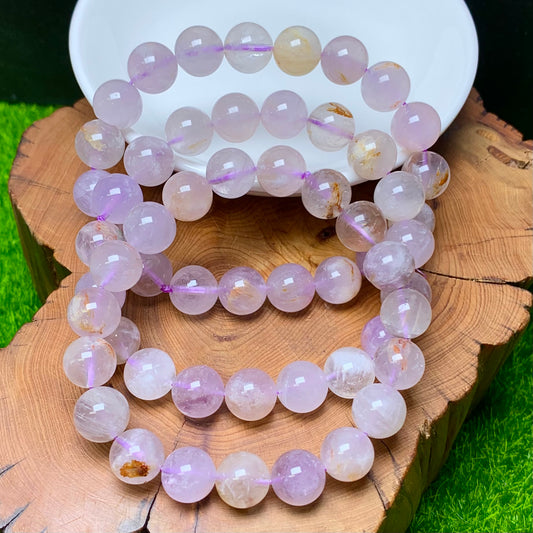 Purple Rabbit Hair Bracelet 10mm 1pc (SL287)