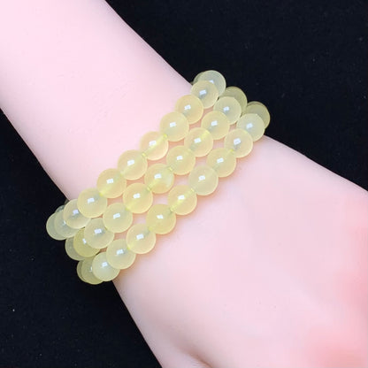 Yellow chalcedony(dyed) bracelet 8mm 1pc(SL305)