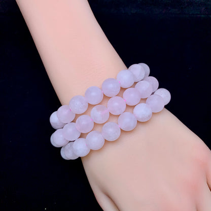 Matt Rose Quartz Bracelet 10mm 1pc (SL296)