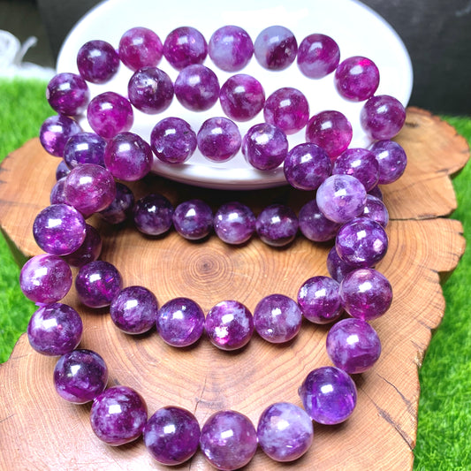 (HQ) Purple Emerald Quartz Bracelet 10mm 1pc (SL297)