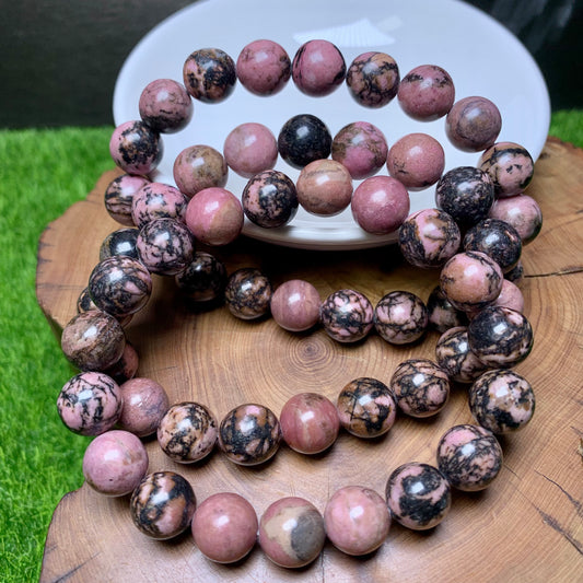 Rhodonited(enhanced) Bracelet 10mm 1PC (SL293)
