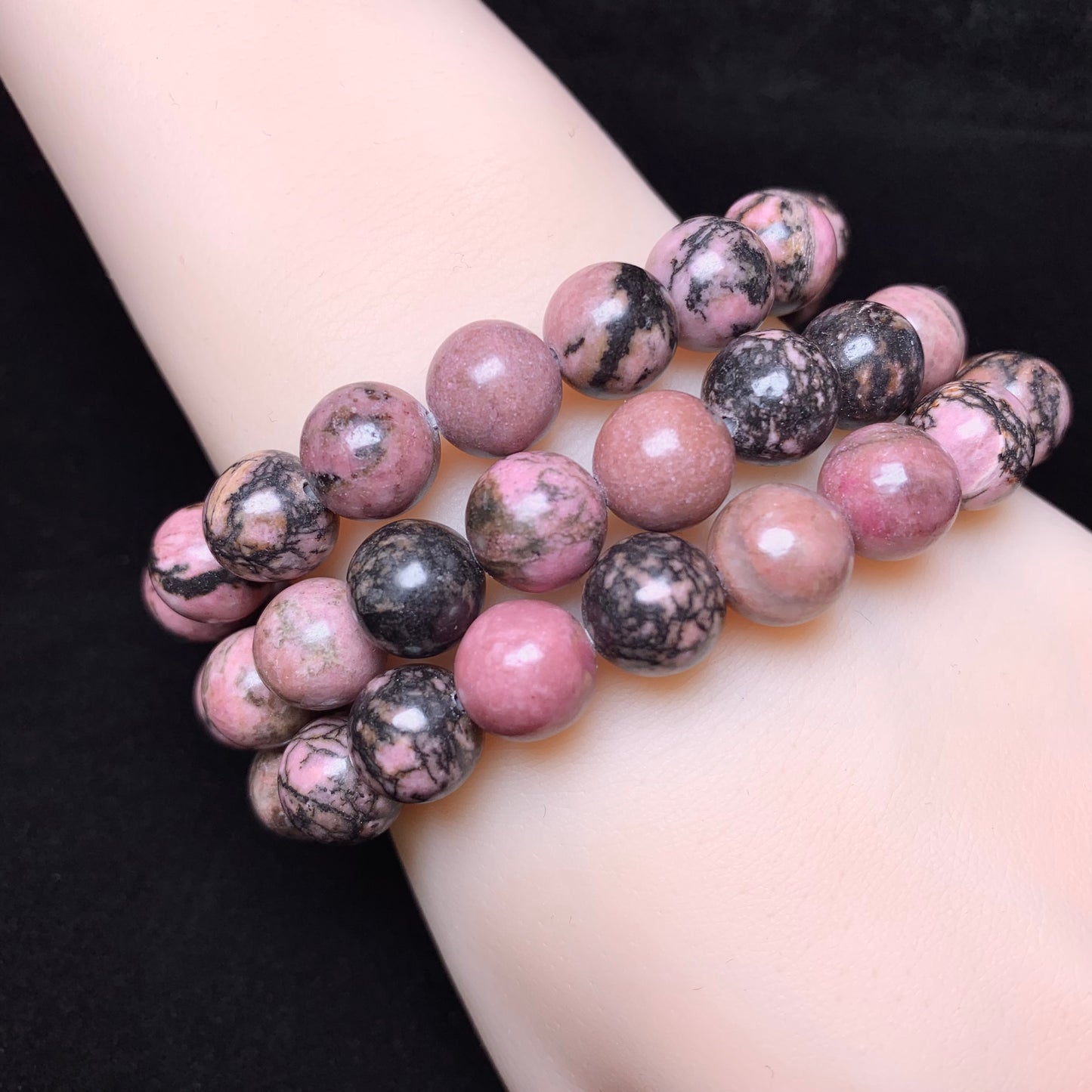 Rhodonited(enhanced) Bracelet 10mm 1PC (SL293)