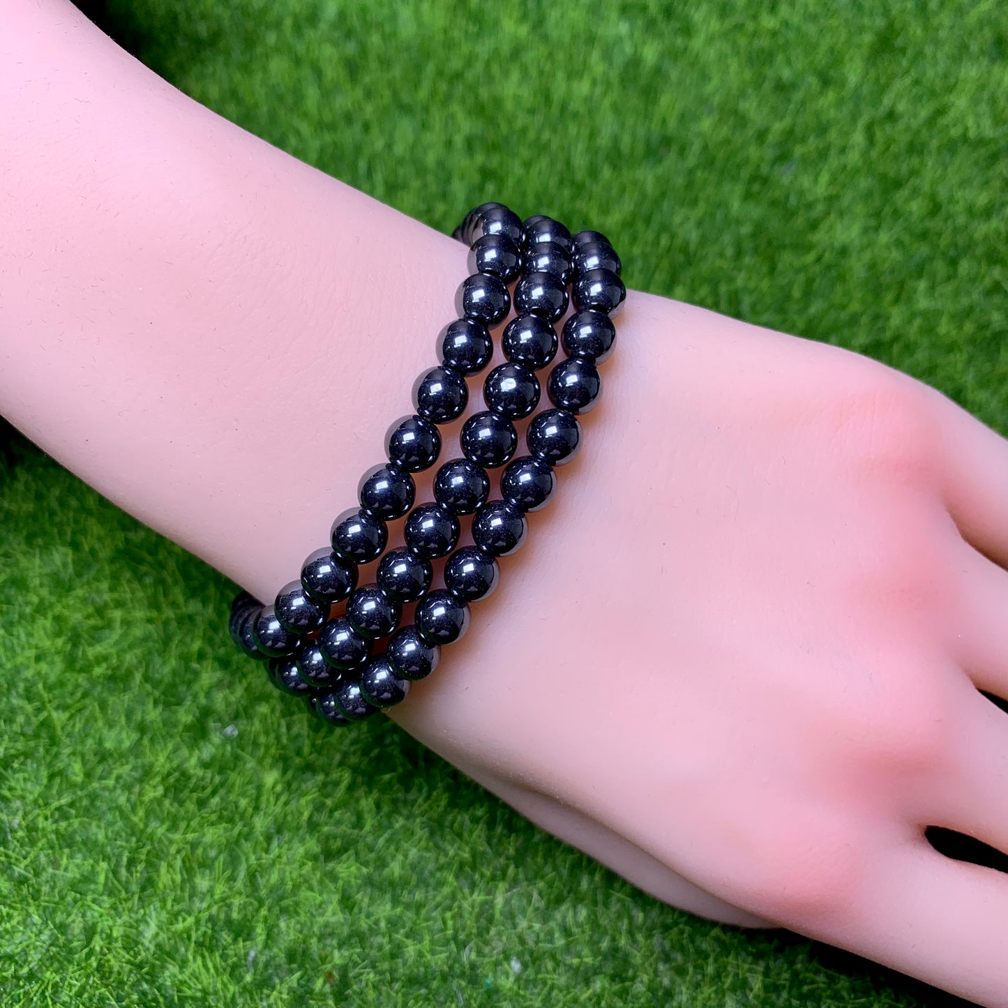 Hematite Bracelet 6mm 1pc (SL299)