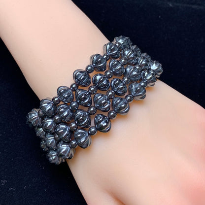 Hematite Lantern Bracelet 6*9mm 1pc (SL301)