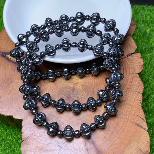 Hematite Lantern Bracelet 6*9mm 1pc (SL301)