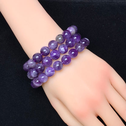 (HQ) Purple Emerald Quartz Bracelet 10mm 1pc (SL297)