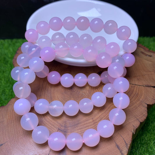 Pink agate(dyed) bracelet 10mm 1pc(SL310)
