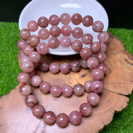 Old mine strawberry quartz bracelet 11mm 1pc(SL312)