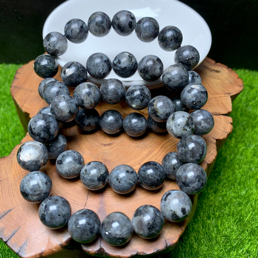 Larvakite bracelet 12mm 1pc(SL313)