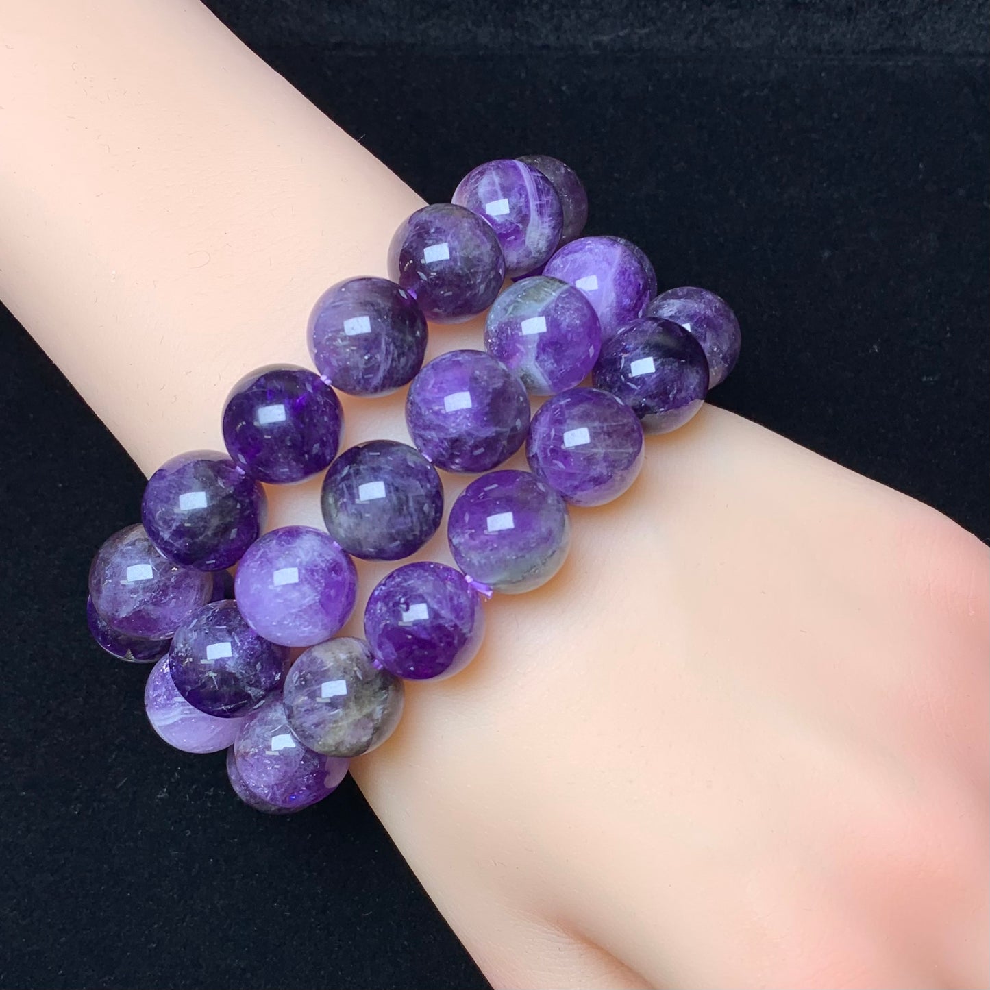Amethyst bracelet 13mm 1pc(SL314)