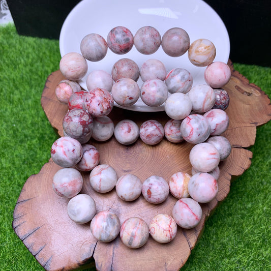 Cinnabar raw bracelet 13mm 1pc(SL315)
