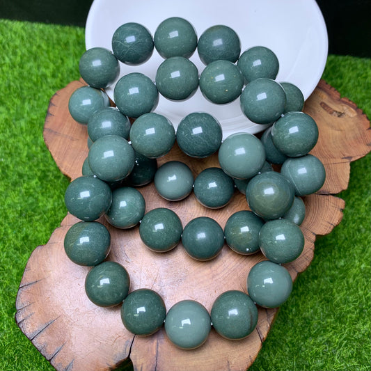 Green Alashan bracelet 15mm 1pc（SL317）